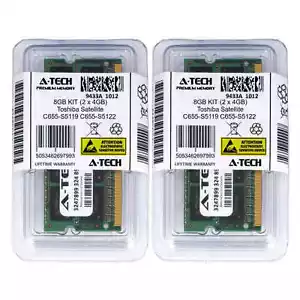 8GB KIT 2 x 4GB Toshiba Satellite C655-S5119 C655-S5122 C655-S5127 Ram Memory - Picture 1 of 1