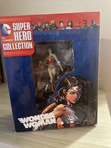 2015 DC Super Hero Collection Wonder Woman 1:21 Resin Figurine Eaglemoss w/ Book