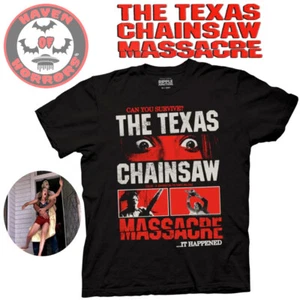 Maglietta Poster The Texas Chainsaw Massacre Reimmaginato - Foto 1 di 1