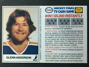 GLEEN ANDERSON 1983-84 ESSO *UNSCRATCH* NO 1 EX+ 65646 - Bild 1 von 2