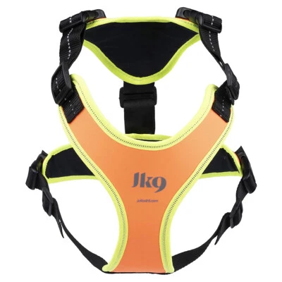 Julius-K9 Mantrailing Geschirr neonorange für Arbeitshunde, reflektierend - Bild 1 von 2