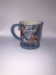 John Derian Blue Swirl Stoneware Coffee Mug Tea Cup For Target Marbled Style - Picture 1 of 8