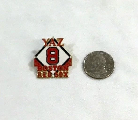 Boston Red Sox HOF Carl Yaz Yastrzemski #8 Retired Number Pin Fenway Park  - Image 1 of 1