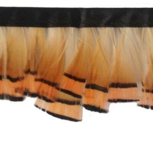Natural Golden Cape Pheasant Feather Trimming per metre - Picture 1 of 1