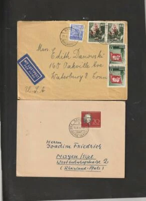 Germany / East Germany DDR Collection of 7 Postal History Covers 1950's 1960's - Image 1 of 4