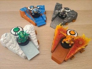 Lot 4 Figurines Pokémon - Lanceurs BANDAI - 2004 - 2005 - TBE Dracaufeu Tortank - Imagen 1 de 7