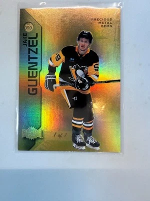 2023-24 Upper Deck SkyBox Hockey Gold Jake Guentzel 1/1 - Image 1 of 2