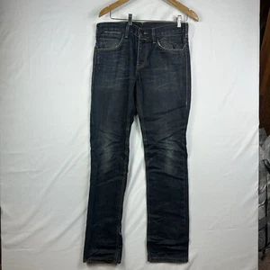 Levi's 504 Jeans Men's 32x34 Regular Straight Leg Blue Dark Wash Denim Vintage - Picture 1 of 14