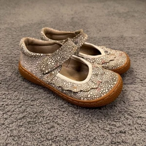 Livie & Luca Shoes Girls Size 11 Beige Glitter Mary Jane Leather Upper Comfort - Picture 1 of 10