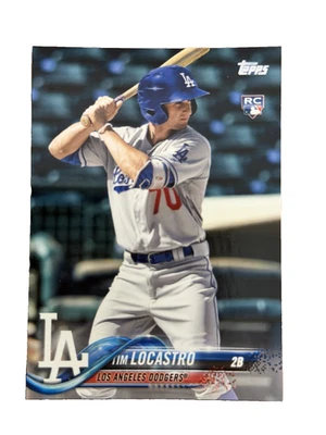 Excellant: 2018 topps Tim Locastro Los Angeles Dodgers Trading Rookie Card - Image 1 of 2