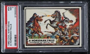 1962 Topps Civil War News A Horseman Falls #54 PSA 7 ne4 - Picture 1 of 3