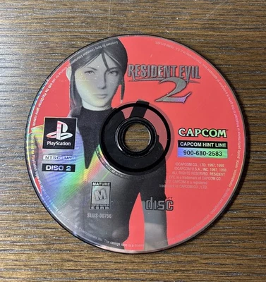 Resident Evil 2 ~ DISC 2 ONLY ~ (Sony PlayStation 1, 1998) PS1 PSOne PSX 2 3 - Image 1 of 4