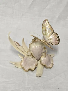 Lenox "Whisper of Spring" Iris Butterfly 4" Porcelain Figurine - Picture 1 of 18