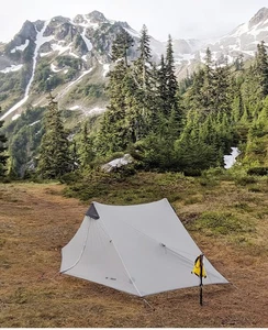 3F UL LanShan 2 Person Tent for Outdoor Living Backpacking Tent Rodless Tents - Picture 1 of 9