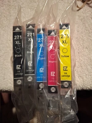 5  Pack EZInk Compatible Ink Cartridges Canon  271XL New Sealed  - Image 1 of 3