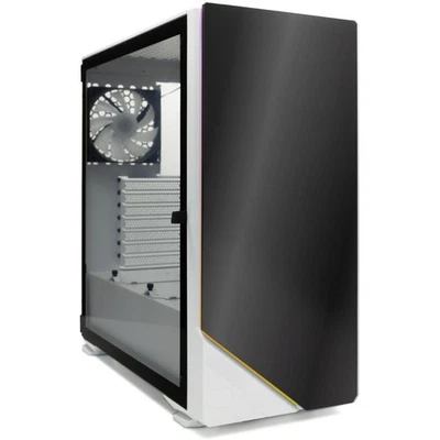 White RGB Gaming Case ATX Micro-ATX Mini-ITX mATX Tower Computer Cabinet - Image 1 of 4