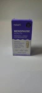 Nouri Menopause Probiotic with Omega and Resveratrol 30ct Exp 04/25 - Picture 1 of 5
