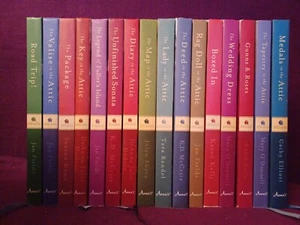 ANNIES ATTIC MYSTERIES Books lot of 16 Hardcover books various authors - Imagen 1 de 5