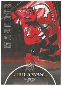2021 2021-22 Upper Deck Canvas Mascots Black #C408 N. J. Devil New Jersey Devils - Picture 1 of 2