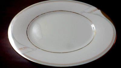 Assiette À Beurre Noritake Golden Lily Ovale 8" - Photo 1/2