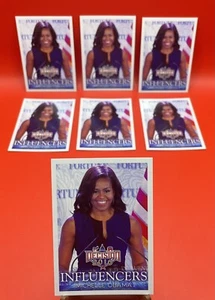 Tarjeta coleccionable Decision 2016 Influencers Michelle Obama 40 LOTE DE SIETE - Imagen 1 de 4