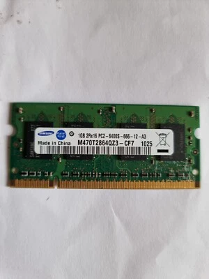 Samsung 1Gb 2Rx16 PC2 6400S-666-12-A3 Laptop/Notebook RAM M470T2864QZ3 CF7 1025 - Image 1 of 2