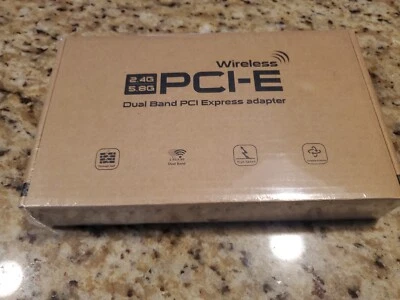 PCI-e WiFi 6 Bluetooth Card 802.11ax 5.8/2.4GHz 3000Mbps EP-9636GS Heatsink - Image 1 of 3