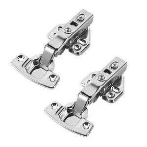 20 Pieces Soft Closing Frameless Inset Cabinet Door Hinges with Screws - Picture 1 of 7