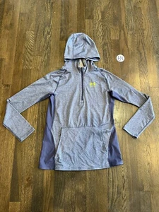 Under Armour Girls Loose Fit Pullover Fleece Hoodie Pink - Purple ￼ Large (YLG) - Picture 1 of 4