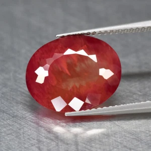 5.84Ct Grand look Quality 100% Natural Orange Red Andesine _ Brazil - Picture 1 of 1