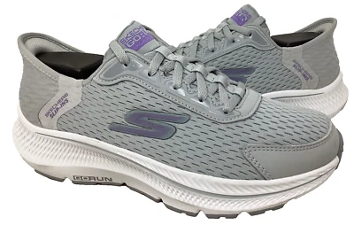 Skechers Women's Slip-Ins Go Run Lace Up Athletic Shoes Gry/Purple Size:6 132F - Image 1 of 4