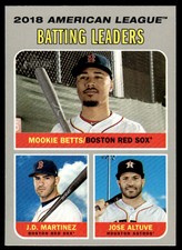2019 Topps Heritage Jose Altuve/Mookie Betts/J.D. Martinez SEE PICS/DESC MAY BE