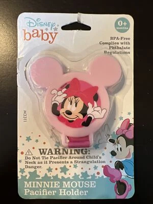 Porta Chupete Disney Baby Mouse - Nuevo - Rosa Minnie Mouse Foto 1 de 2