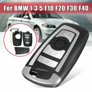 Car Smart Remote Key Fob Case Blade For BMW F10 F20 F30 F40 1 3 5 Series 4Button - Picture 1 of 6