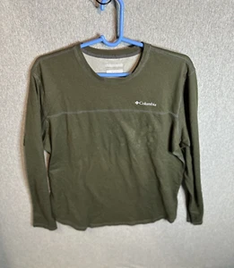 Columbia Omni-Wick Sweater Mens Green Heather Long Sleeve Medium Pullover. - Picture 1 of 10