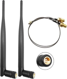 2 Pcs 915MHz LoRa Antenna Indoor 5dBi Gain Omni SMA Male with IPEX Cable - Picture 1 of 8