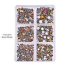Strass multicolores à dos plat non correctifs - paillettes strass nail art strass 1 pack