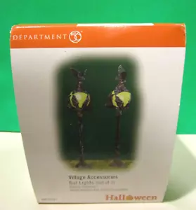 DEPT 56 BAT LIGHTS Set of 2 Halloween Village Accessories NEW in Box Lights Up - Picture 1 of 8