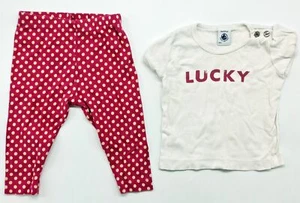 Conjunto Original De Bebé Pantalón Camiseta De Petit Bateau Talla 6M 67 - Imagen 1 de 2