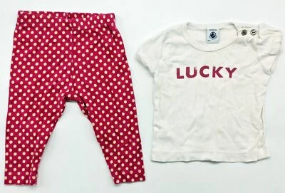 Original Set Bébé Pantalon Shirt De Petit Bateau Taille 6M - Image 1 of 2