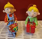 Bob the Builder & Wendy Christmas Ornament Wheelbarrow of Gifts Kurt Adler 4.5"