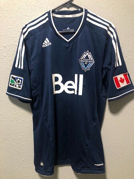 adidas MLS Men's Vancouver Whitecaps Home Replica Jersey, Blue/Black, L/G :  : Everything Else