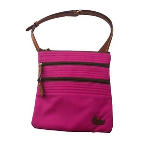 Bandolera Dooney & Bourke para mujer rosa magenta marrón - Imagen 1 de 10