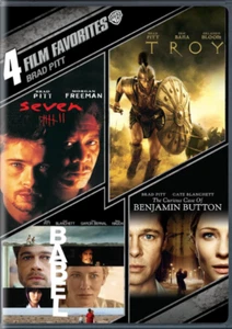 4 Film Favorites: Brad Pitt Collection (DVD, NEW) Seven, Troy, Babel... - Imagen 1 de 2