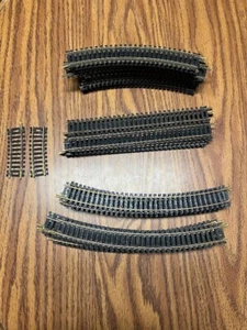 Vintage Brass Atlas 9" 15"18" R Snap Track B Train Track HO Scale lot of 45 - Picture 1 of 5