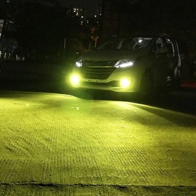 2x Kit Car H11 H8 Fog Light Yellow DC 12V~24V LED 100W Driving Lamp DRL Bulbs - Image 1 of 2