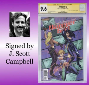Danger Girl #1 CGC 9.6 (1998) Image, 1st issue Signed By J. Scott Campbell! - Picture 1 of 5