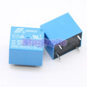 1PCS SRD-05VDC-SL-C 5 Pins SONGLE Power Relay 5V DC SPDT PCB Type SRD-5VDC-SL-C - Picture 1 of 5