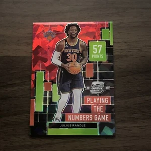 2022-23 Panini Contenders Optik spielen die Zahlen Spiel rot Eis Julius Randle - Bild 1 von 2
