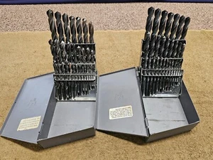 2 Chicago Latrobe C-L CL 57714 HS Twist Drill Bit Set 1/16" to 1/2" Oxide Black - Picture 1 of 15